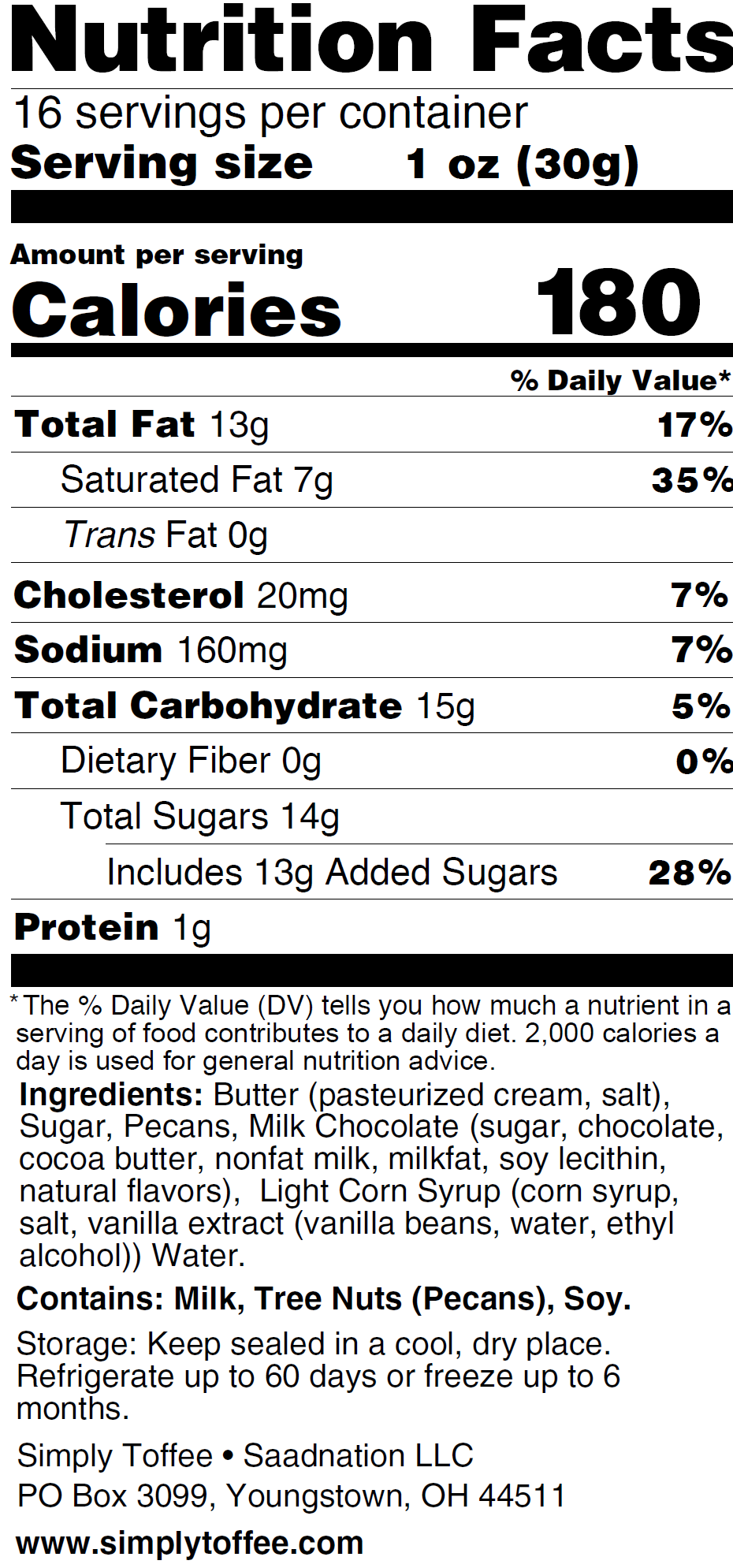 Milk Chocolate Toffee