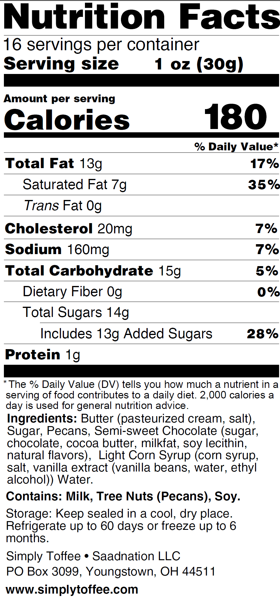 Dark Chocolate Toffee